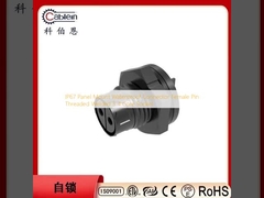 IP67 Panel Mount Waterdicht Connector Vrouwelijke Pin Gedrukt Gesweisd 3 4 Core Socket