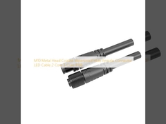M10 Metalen hoofd bekleed waterdicht mannelijk vrouwelijk connector LED-kabel 2 Core 3 Core IP68