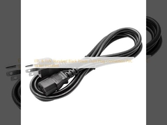 ETL & TUV Standard Black Power Cord Plug Connection PVC Jacket inbegrepen