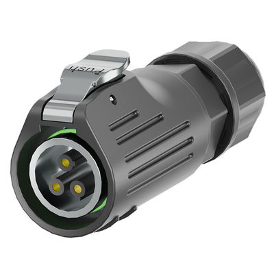 kopen 3 pin waterdicht kunststof stroomverbinding IP68 PA66 Nylon Metal Circular Plug online manufacture