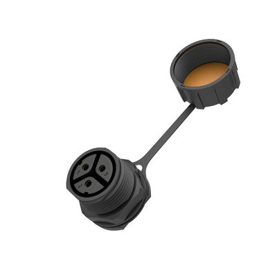 kopen M25 3 Core voorste waterdicht paneel Mount Connector Vrouwelijk Voor fotovoltaïsche micro-omvormers online manufacture