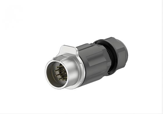 kopen LP20 12-pin 5A signaal waterdicht connector, metalen-plastiek schelp met vooraf bedrade soldeerterminals online vervaardiging