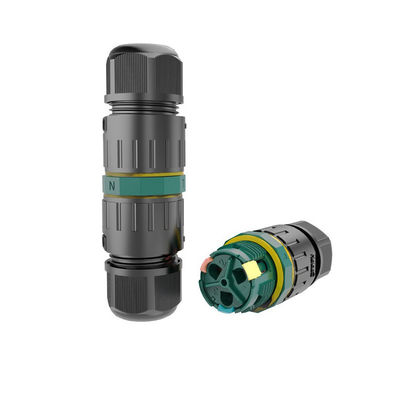 M20 3-aderige IP68 waterdichte ronde connector met 25A push-type snelle kaartadapter voor veldverlichting