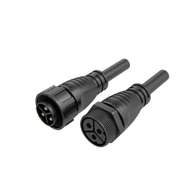 M25 IP68 Waterdichte Mannelijke Vrouwelijke Connector met 32A Stroomsterkte en PA66 Nylon Materiaal