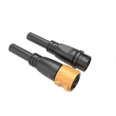P25 Drie-aderige IP68 waterdichte mannelijke vrouwelijke connector met 25A nominale stroom en PA66 nylon materiaal voor micro-omvormer motorkast