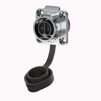 3-pins IP68 waterdichte stroomconnector met push-vergrendeling en PA66 nylon voor buiten LED-verlichting