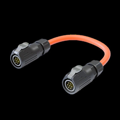 LP20 Gesweisd 7 Core Power Connector Waterdicht Met Flens Vrouwelijk Stopcontact