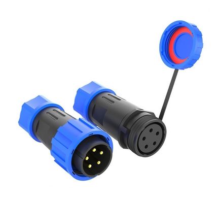 IP68 waterdichte stroomconnector met 500V spanning en PA66 nylon materiaal voor luchtvaartstekker LD20
