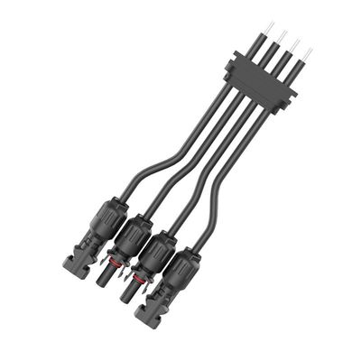 PA66 Nylon IP68 waterdicht MC4 zonne-energie fotovoltaïsche connector met 300V hoge spanning fusie bescherming