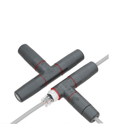 RJ45 T-Type IP67 waterdichte signaalconnector met 125V spanning en 1000MHz transmissiesnelheid voor 5G-communicatie