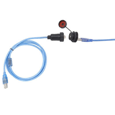 USB waterdichte signaalconnector met IP67 waterdichtheid, 125V bedrijfsspanning en 1000 insteeklevensduur luchtvaartstekker waterdichte socket