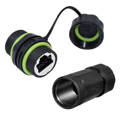 M20 RJ45 waterdicht aansluiting Zinklegeringspaneel Type IP68 Waterdicht netwerk aansluiting