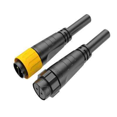 380V IP67 mannelijke vrouwelijke draadconnectoren met PA66-schelpmateriaal en krimpterminals