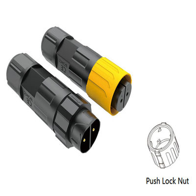 PA66 Nylon Buiten Draadconnector met 3KV Isolatiespanning, IP67 Waterdichtheid en Push Vergrendelingsmechanisme