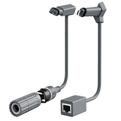 PA66 Nylon RJ45 Waterdichte Connector met IP67 Classificatie en 1000MHz Transmissie voor Signaaltoepassingen