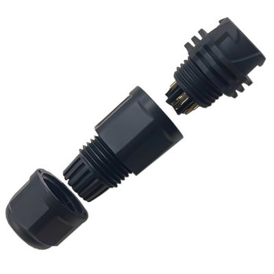 4 pin IP67 waterbestendig cirkelvormig aansluiting voor kabeljas OD 4,5-9,2 mm2