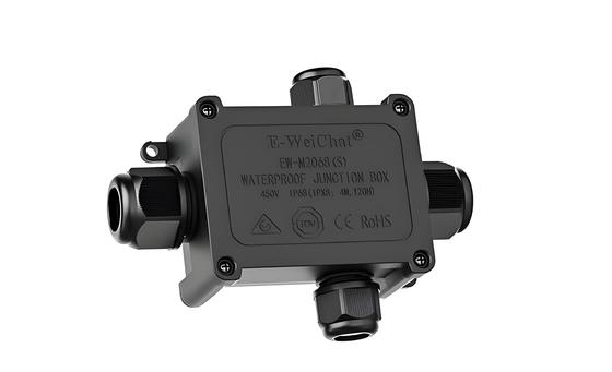 Waterdichte doorvoerlasdoos 1in3Uit kabelwartel behuizing voor elektrische dataverbindingen